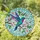 Stained Glass Hummingbird Floral Blossoms - Wildlife Home Decor Gift for Bird Lovers Stained Glass Suncatcher - 1