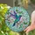 Stained Glass Hummingbird Floral Blossoms - Wildlife Home Decor Gift for Bird Lovers Stained Glass Suncatcher - 2
