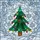 Christmas Tree Reindeer Snowflakes Baubles Garland Winter Sky - Holiday Home Decor Gift Stained Glass Suncatcher - 5