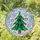 Christmas Tree Reindeer Snowflakes Baubles Garland Winter Sky - Holiday Home Decor Gift Stained Glass Suncatcher - 1