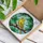 Stained Glass Canary Bird Perched Branch Leaves - Home Decor Gift for Bird Lover Stained Glass Suncatcher - 3