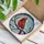 Northern Cardinal Winter Branch - Home Decor Gift for Bird Lover Stained Glass Suncatcher - 3