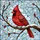 Northern Cardinal Winter Branch - Home Decor Gift for Bird Lover Stained Glass Suncatcher - 5