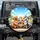 Golden Retriever Terrier Shiba Husky Steering Wheel Open Road - Travel Essentials Spare Tire Cover - 1