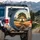 Majestic Solitary Tree Golden Wheat Field Mountain Sunrise - Nature Lover Gift Spare Tire Cover - 3