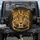 Majestic Leopard Electric Blue Eyes Golden Fur Black Rosettes - Wildlife Lover Gift Spare Tire Cover - 1