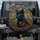 Black Cat Art Nouveau Golden Floral Mosaic - Everyday Car Decor Gift for Cat Lover Spare Tire Cover - 1