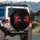 Piercing Red Eyes Feathered Eyelashes - Mystical Decor Gift for Fantasy Lover Spare Tire Cover - 3