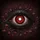 Massive Red Iris Eye White Pupil Glowing Eyes Dark Fleshy Veins Sinews - Home Decor Gift Spare Tire Cover - 6