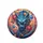 Blue Dragon Red Eyes Peony Rose Fantastical Blossoms Floral Tapestry - Home Decor Gift Spare Tire Cover - 4