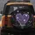 Floral Lavender Heart Bouquet Butterflies Dream Script Lavender Sprigs - Nature Lover Gift Spare Tire Cover - 5
