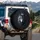 Wolf Head Half Shadow Blue Grey Eye Mist Charcoal - Wildlife Lover Gift for Wolf Lovers Spare Tire Cover - 3