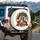 Antique Brass Liberty Bell Patriotic Floral Wreath - 250 Years Anniversary Gift Spare Tire Cover - 3