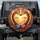 Nuzzling Giraffes Heart Emblems Custom Name Savanna Sunset - Couples Anniversary Gift Spare Tire Cover - 1