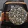 River Stone Pebbles Clock Face White Numerals - Outdoor Enthusiast Gift Spare Tire Cover - 5