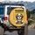 Grumpy Shih Tzu Puppy Mugshot Warning Home Protected - Dog Owner Gift Spare Tire Cover - 3