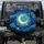 Luminous Moon Swirling Stars Celestial Forest - Stargazer Lifestyle Gift Spare Tire Cover - 1