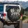 Wooden Cross Thorny Crown Doves Olive Faith - Spiritual Home Decor Gift for Faith Believer Spare Tire Cover - 3