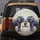 Elephants Trunks Intertwined Swirling Forms Kaleidoscope - Wildlife Lover Gift Spare Tire Cover - 5