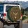 Deer Head Woodland Foliage Flowers - Home Decor Gift for Wildlife Lover Spare Tire Cover - 3