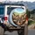 Six Realistic Beagles Vehicle Ride - Open Road Travel Gift for Dog Lovers Spare Tire Cover - 3