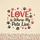 Love My Pets Dog Cat Paw Print Hearts - Pet Lover Gift Spare Tire Cover - 6