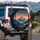 Adventure Begins Mountain Forest Landscape Starlit Sky - Nature Lover Gift Spare Tire Cover - 3
