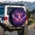 Feathered Wings Heart Cosmic Sky - Home Decor Gift for Fantasy Lover Spare Tire Cover - 3