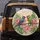 Teal Pink Green Birds Branch Peony Tropical Foliage - Wildlife Lover Gift Spare Tire Cover - 5