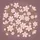 Boho Flowing Pink Flower Garden White Centers Golden Leaves - Home Decor Gift for Garden Lover Spare Tire Cover - 6