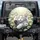 White Grey Cat Sleeping Daisy Meadow - Home Decor Gift for Cat Lover Spare Tire Cover - 1