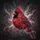 Northern Cardinal Gold Silver Stardust Snow - Wildlife Lover Gift Spare Tire Cover - 6