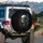 Realistic Skull Lily Gothic Border Celestial Symbols - Dark Vehicle Style Gift Spare Tire Cover - 3