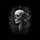 Realistic Skull Lily Gothic Border Celestial Symbols - Dark Vehicle Style Gift Spare Tire Cover - 6