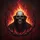 Grim Skull Radiant Cross Flames - Gothic Decor Gift for Fantasy Lover Spare Tire Cover - 6