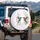 Two Hummingbirds Dandelion Pink Flowers Foliage Sky - Wildlife Lover Gift Spare Tire Cover - 3