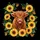 Highland Cow Calf Sunflowers Butterflies - Farmhouse Home Decor Gift for Cow Lover Spare Tire Cover - 6