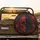 Crimson Black Split Skull - Gothic Decor Gift for Skull Lover Spare Tire Cover - 2