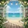 Sun-Drenched Tropical Beach French Doors Patio Lightbulbs - Travel Essentials Spare Tire Cover - 6