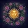 Sun Moon Stars Purple Flowers - Celestial Home Decor Gift for Stargazer Spare Tire Cover - 6