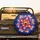 Multi-petal Flower Coral Purple Luminous Spheres - Outdoor Decor Gift Spare Tire Cover - 2