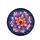 Multi-petal Flower Coral Purple Luminous Spheres - Outdoor Decor Gift Spare Tire Cover - 4