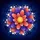 Multi-petal Flower Coral Purple Luminous Spheres - Outdoor Decor Gift Spare Tire Cover - 6