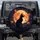 Black Cat Harvest Moon Orange Roses - Home Decor Gift for Cat Lover Spare Tire Cover - 1