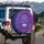 Ornate Sugar Skull Calavera Floral Leaves Flourishes - Home Decor Gift for Car Enthusiast Spare Tire Cover - 3