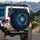 Celestial Golden Stars Blue Clouds - Cosmic Journey Travel Essentials Spare Tire Cover - 3
