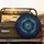Celestial Golden Stars Blue Clouds - Cosmic Journey Travel Essentials Spare Tire Cover - 2