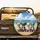 Five Chihuahua Puppies Golden Sand Turquoise Ocean Beach Scene - Dog Lover Gift Spare Tire Cover - 2
