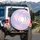 Glowing Moon Phase Nebula Starburst - Home Decor Gift for Space Lover Spare Tire Cover - 3
