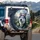 Siberian Husky Green Mountain Valley - Adventure Lover Gift for Husky Lover Spare Tire Cover - 3